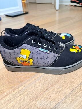 Heelys Men’s Black & Gray Bart Simpson Skate Sneakers